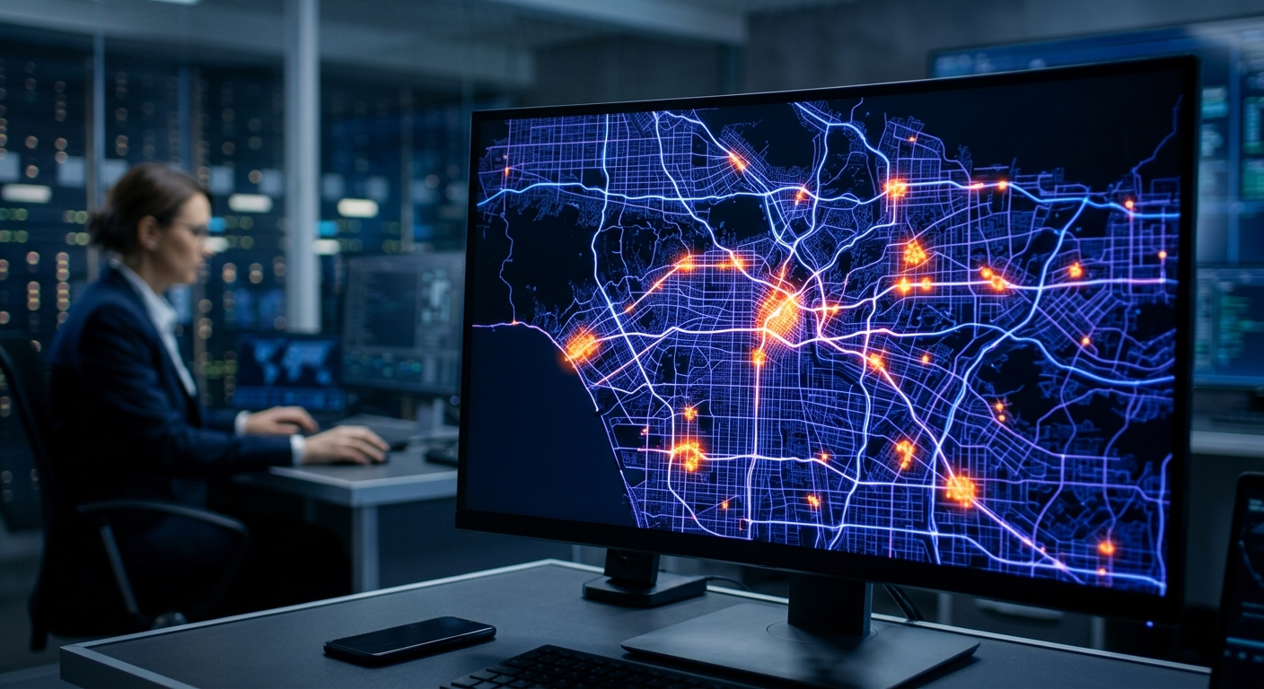 Monitoramento de rede inteligente garantindo eficiência operacional para ISPs.