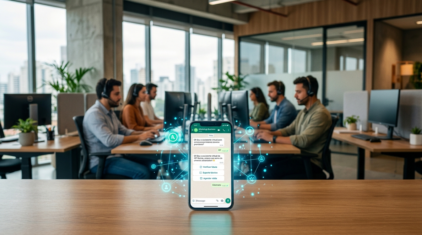 Como a IA Reduz a Espera no WhatsApp do Seu Provedor