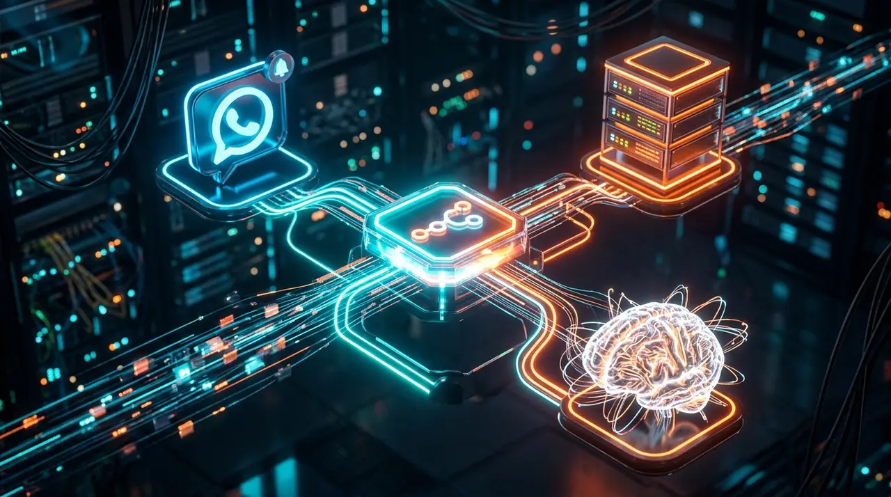 n8n conecta tu ERP, WhatsApp e IA en un flujo