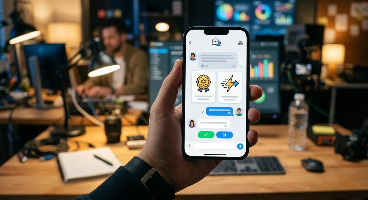 Interface de automação ia recomendando ingressos em um smartphone