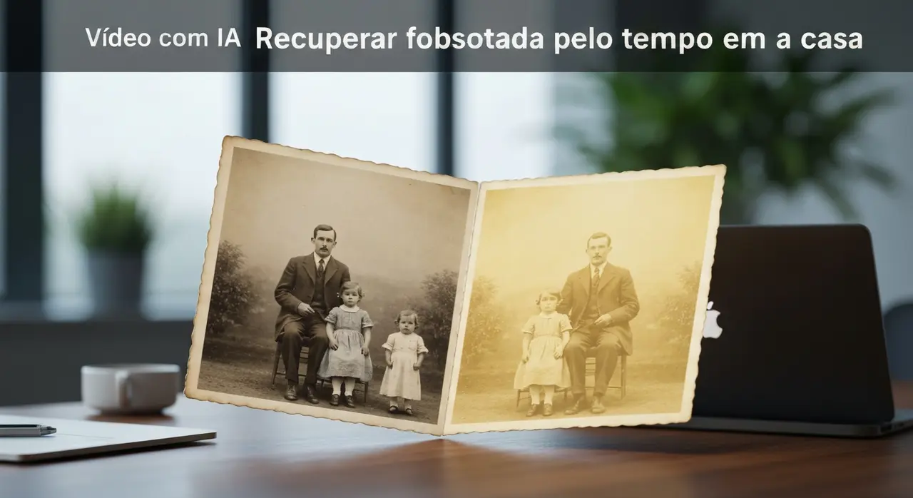 Como Recuperar Foto Desbotada Pelo Tempo em Casa com IA