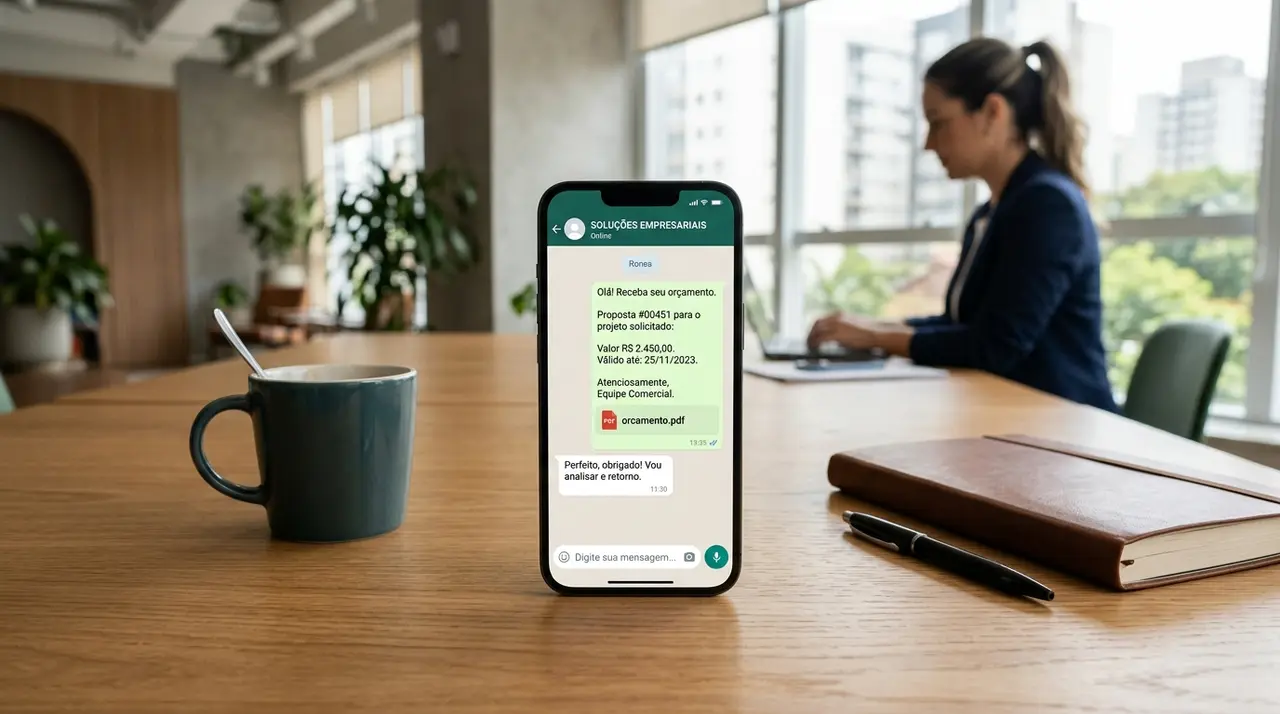 Modelos de mensagem para orçamento pelo WhatsApp