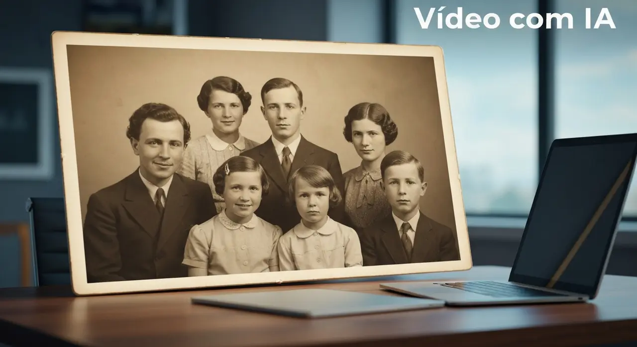 Dar Vida a Retratos de Família Antigos com IA