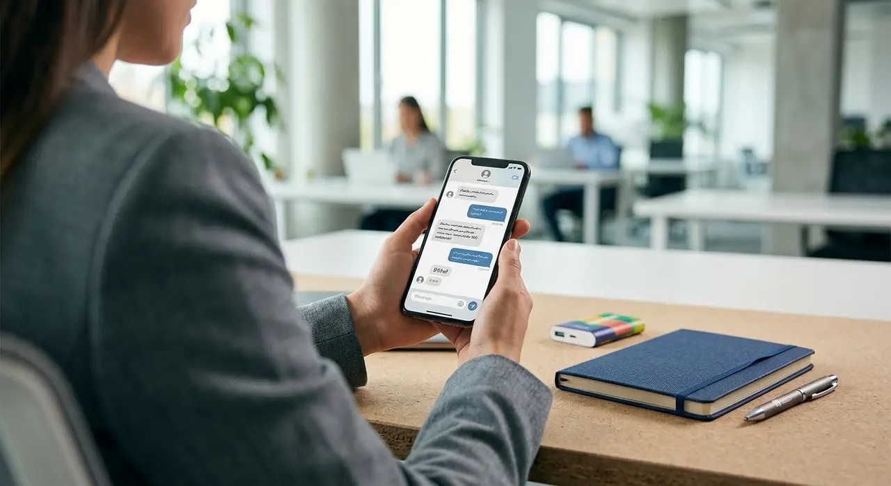 Asistente virtual recolectando el briefing de productos personalizados en una fábrica