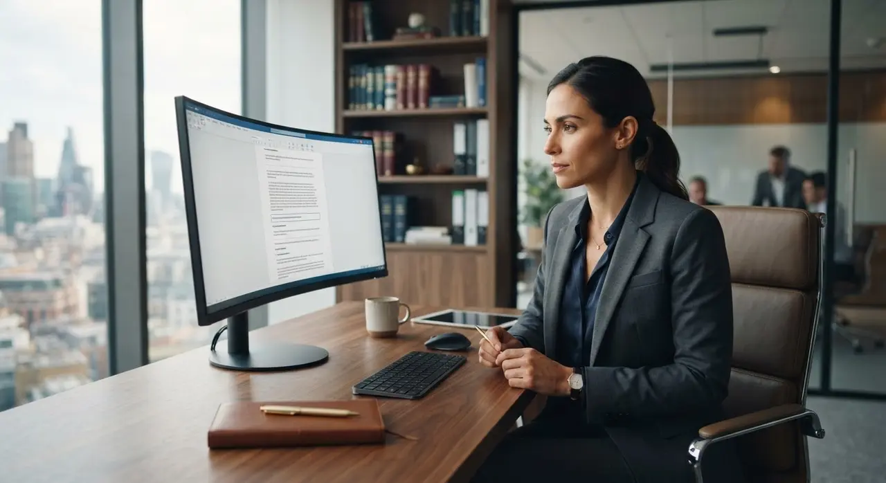 AI agent processing data into a legal document template for law firm automation