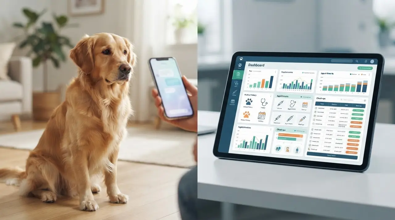 IA consultando el historial clínico del pet para responder automáticamente en WhatsApp