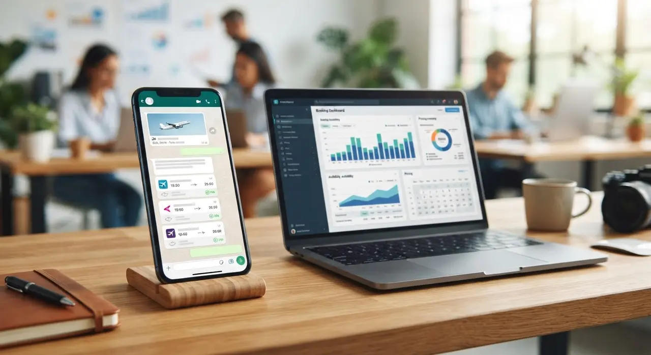 Flujo de datos entre el motor de reservas Zupper y la atención por WhatsApp automatizada en tiempo real.