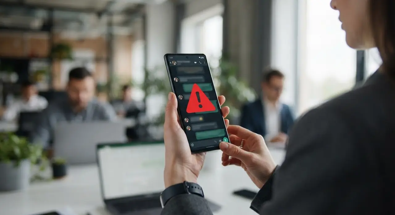 Dashboard showing a red warning for a blocked WhatsApp template
