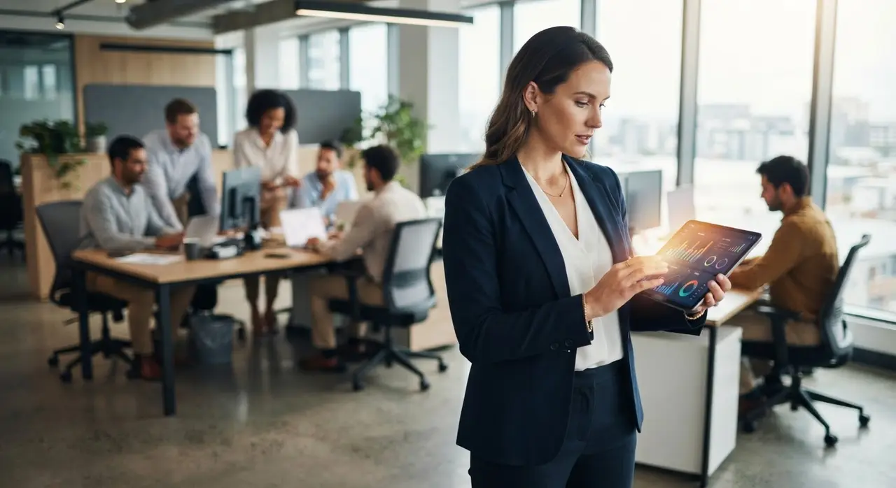 Sales manager tracking metrics after implementing a WhatsApp CRM integration