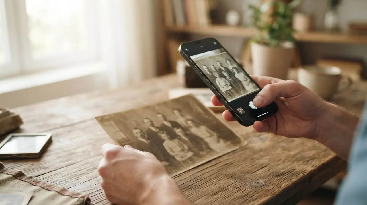 Proceso de restaurar foto con ia mediante WhatsApp para mejorar la calidad de imagen