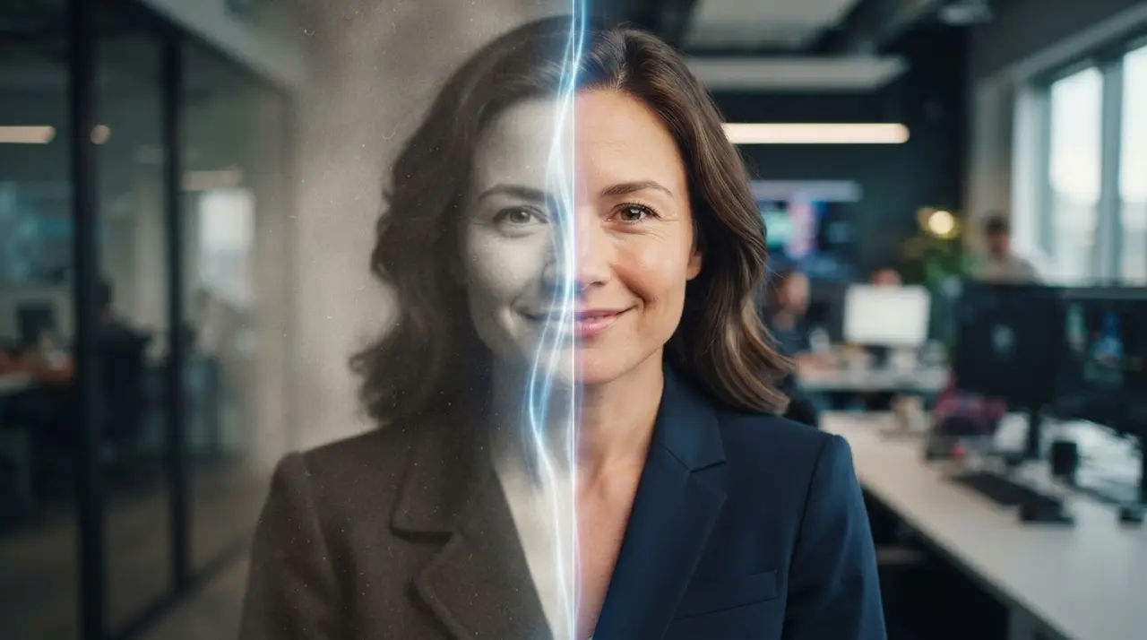 Como fazer uma transição antes e depois em vídeo unindo fotos com IA