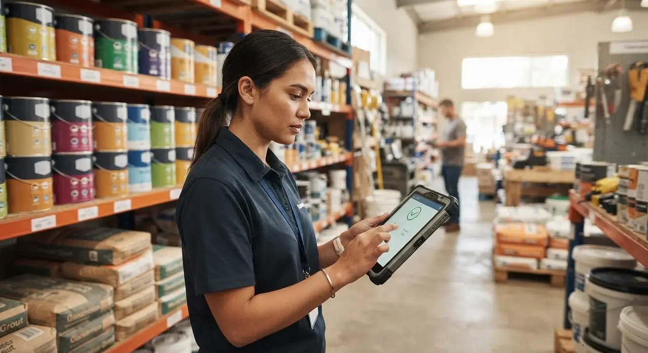 Agente de disponibilidad consultando el stock de pinturas mediante automatización con IA