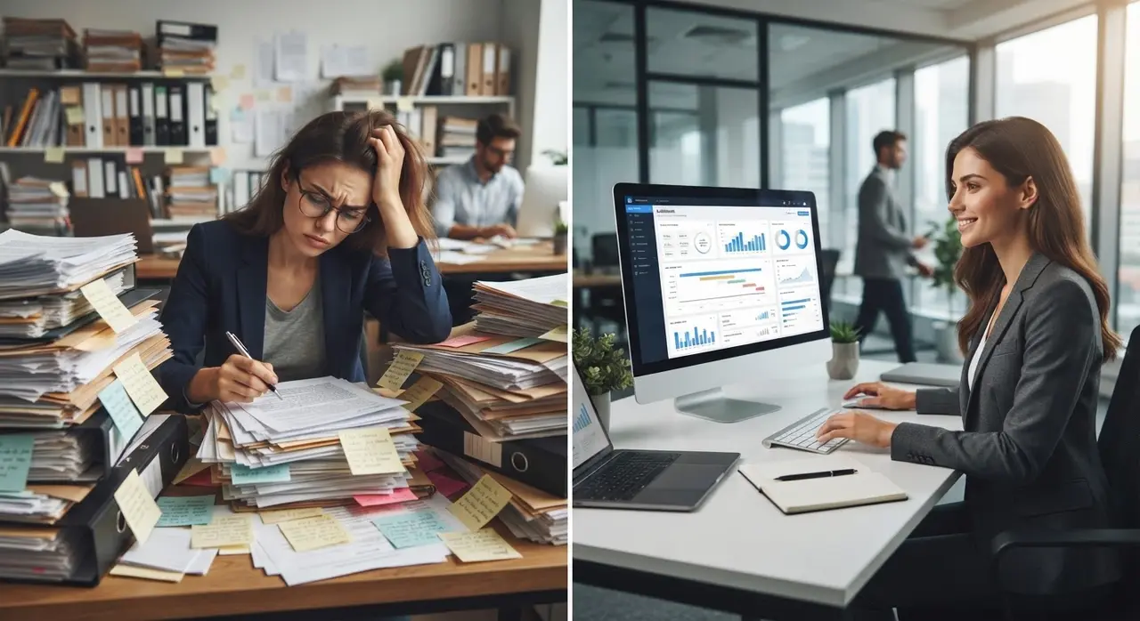 Legal automation eliminating duplicate typing and rework in a modern law firm.