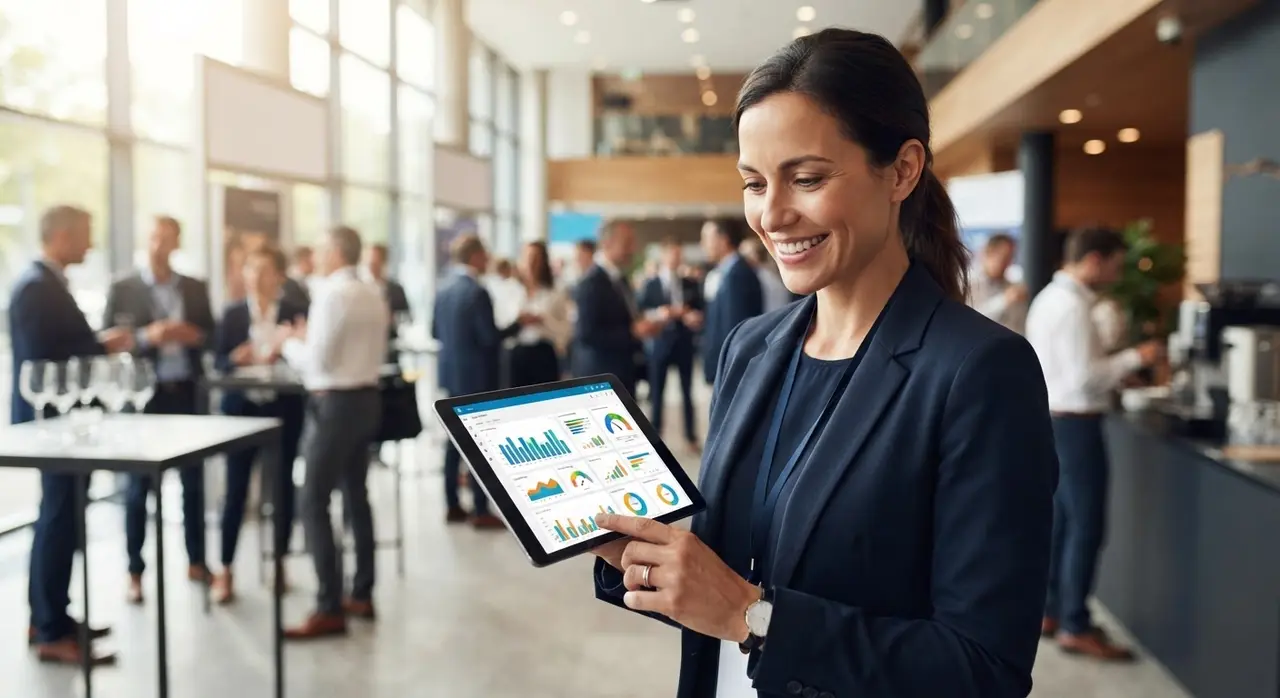 Event manager experiencing operational efficiency through automated systems