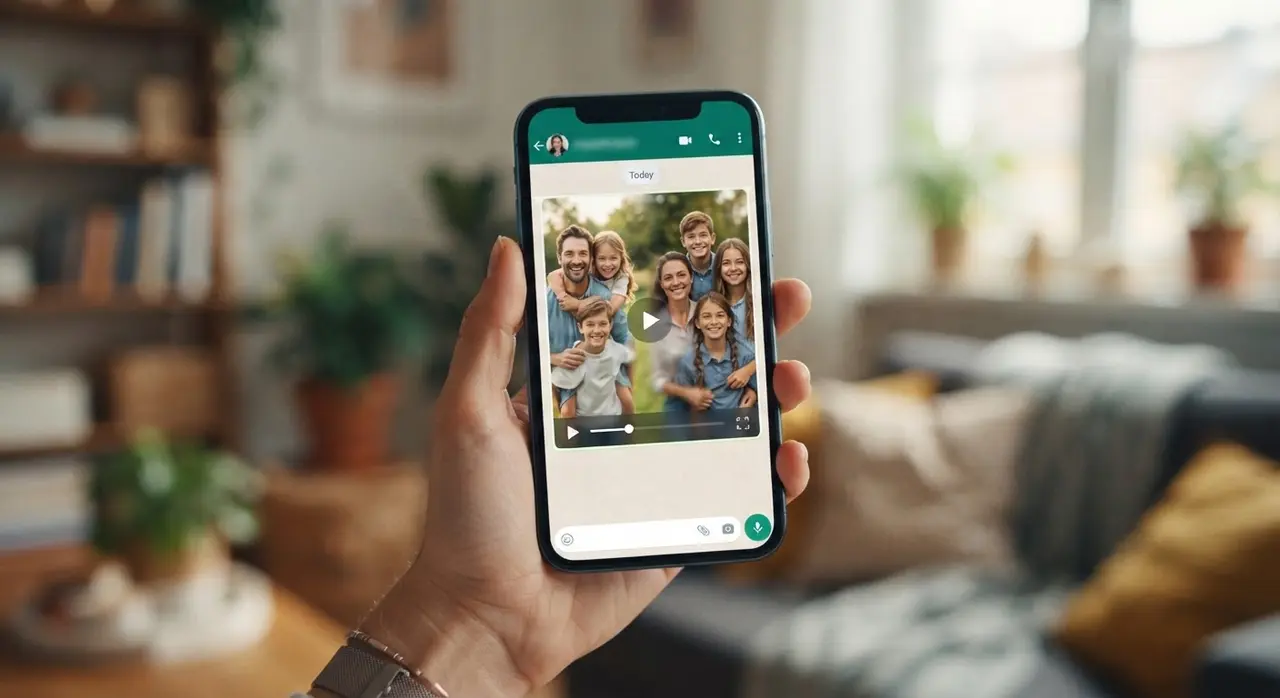 Creating a professional transition video using WhatsApp and AI
