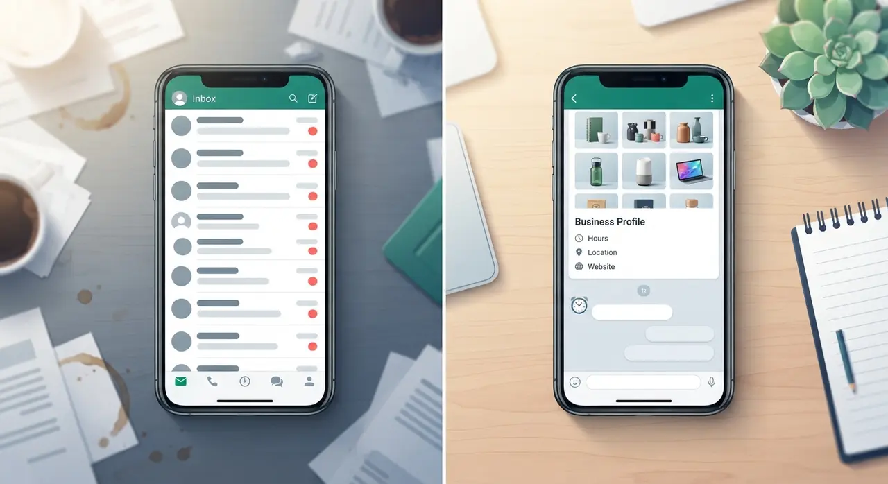 Transitioning from manual WhatsApp Business profile management to automated AI solutions