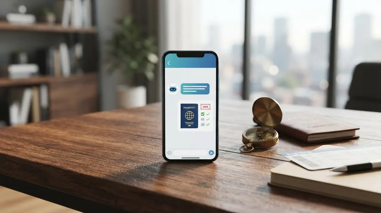 Criar Chatbot para Dúvidas de Visto e Passaporte