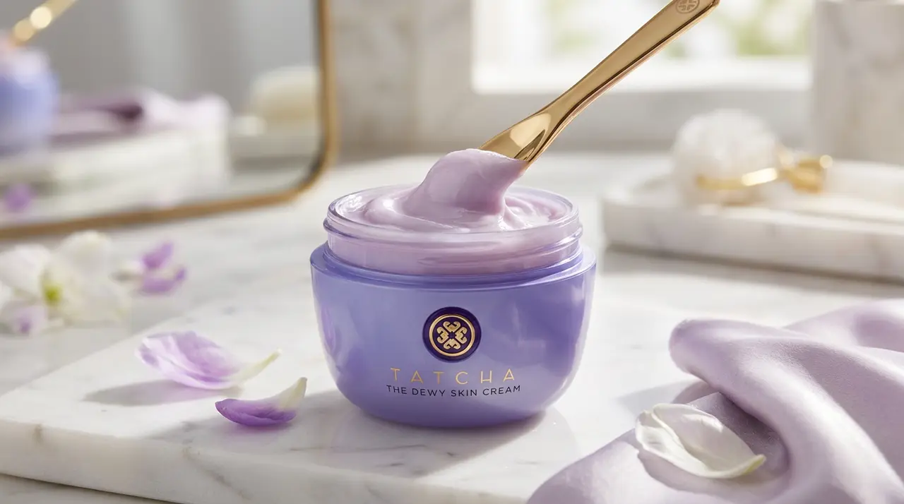 Tatcha Dewy Skin Cream texture and consistency for dry skin