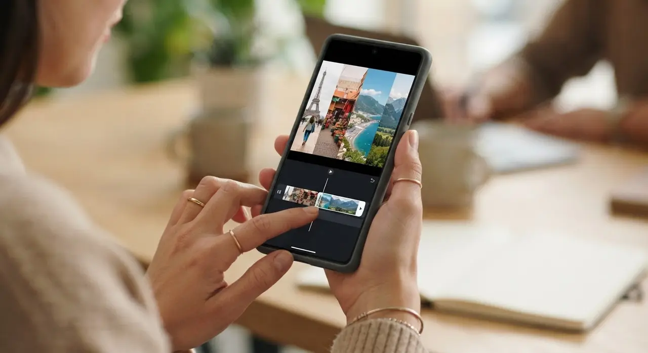Transformar fotos de viagem em um vídeo dinâmico e emocionante usando inteligência artificial.