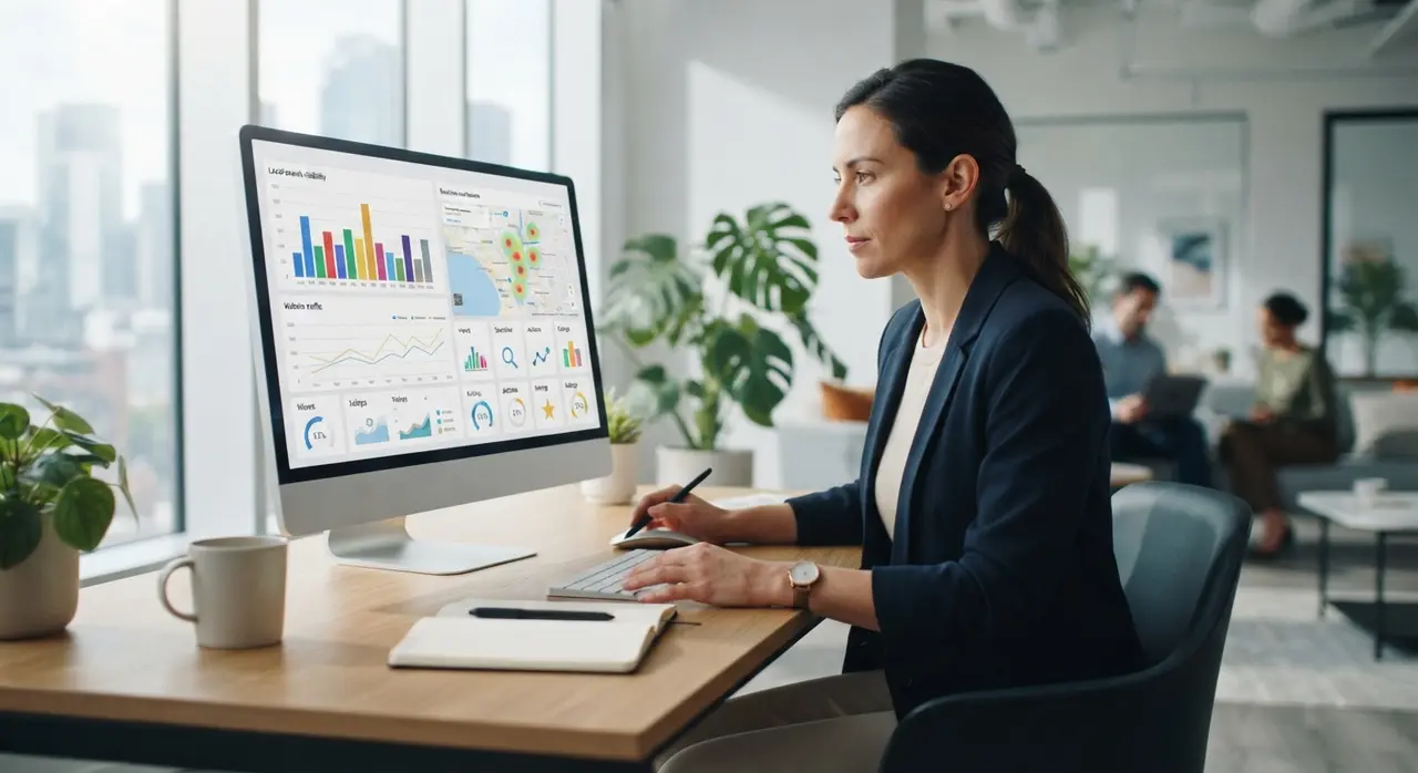 Gestión de SEO local e indicadores de rendimiento orgánico