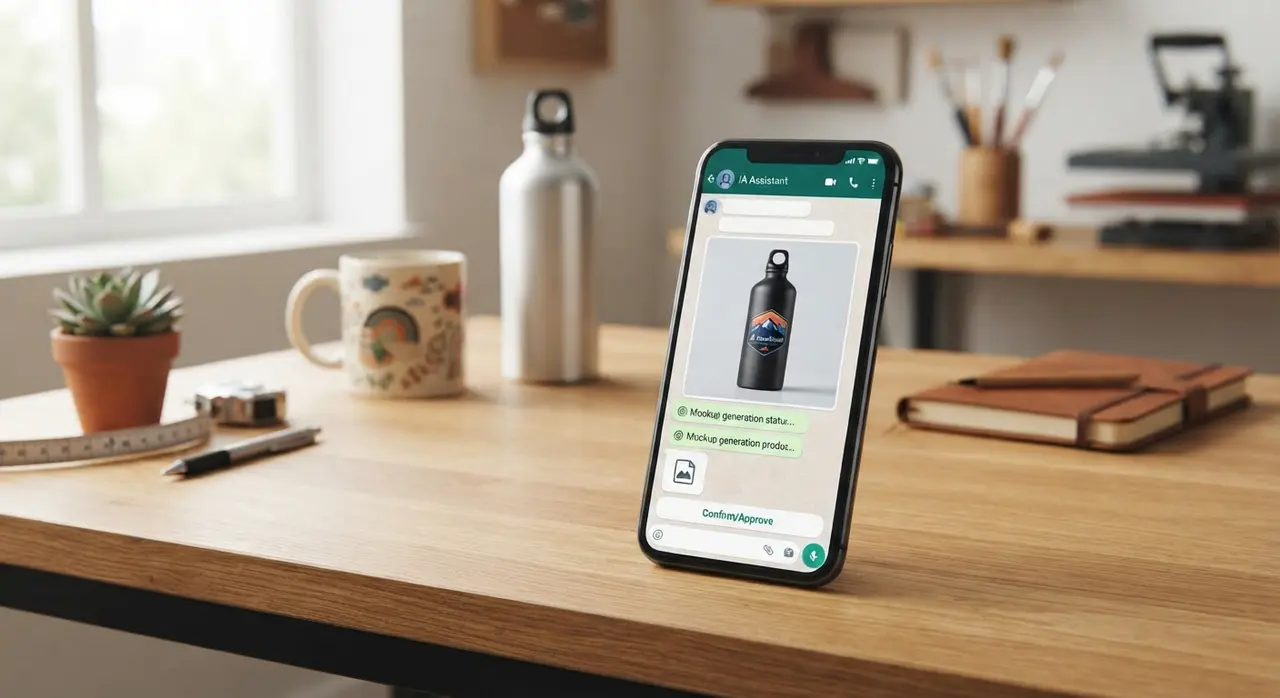 Instant custom product quote generated by AI chatbot on WhatsApp