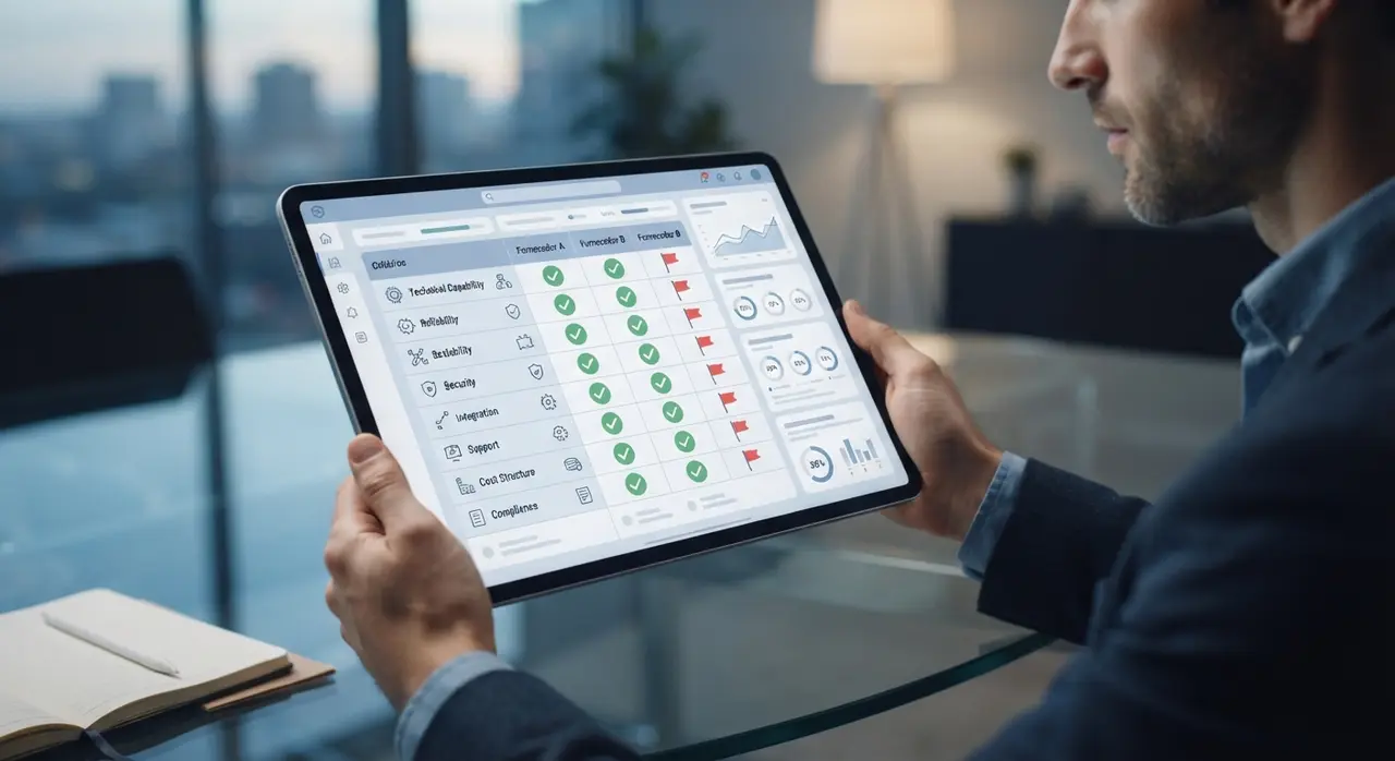Cuadro de mando para evaluar métricas y SLA de proveedores de IA