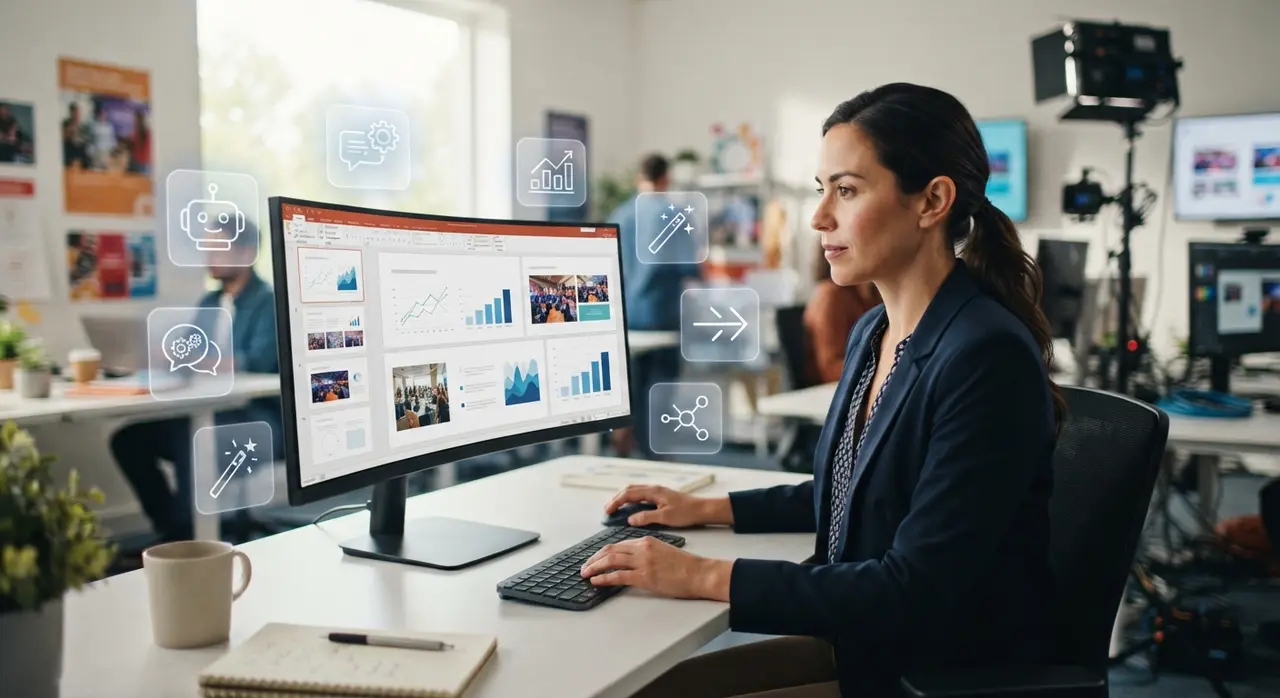 Gestor de eventos utilizando assistente de IA para criar propostas comerciais em uma produtora.