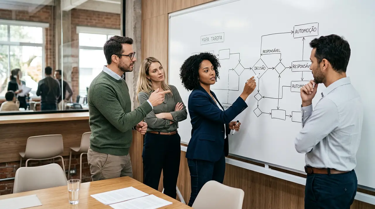 Mapa Tarefa, Decisão e Responsável: Como Estruturar a Automação na Gestão de PMEs